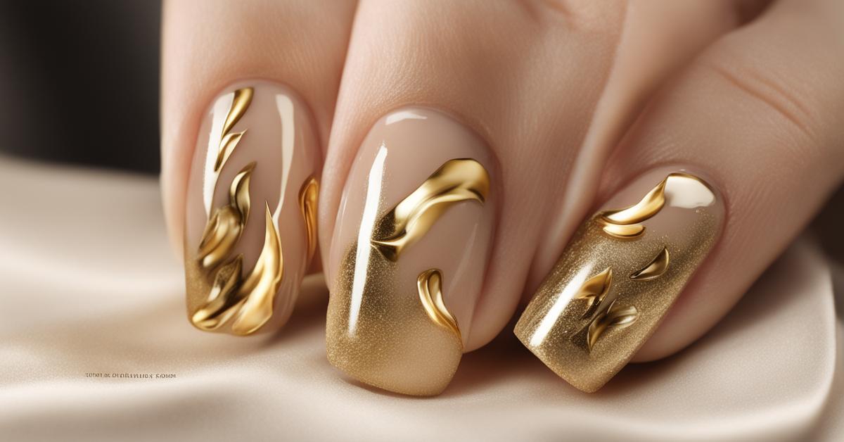 Paznokcie ze złotym akcentem: 15 eleganckich inspiracji na manicure